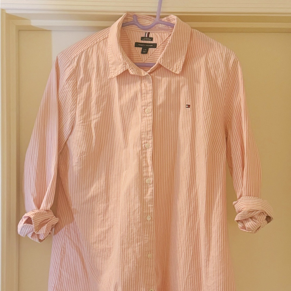 Tommy Hilfiger solid stretch Oxford regular fit